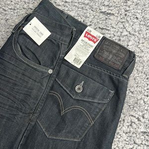 Men’s Levi’s 514 Slim straight dark blue jeans size 36x30